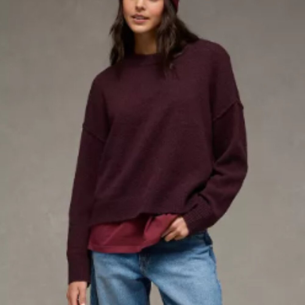 NWOT American Eagle AE Whoa So Soft Classic Crew Neck Sweater - Size M